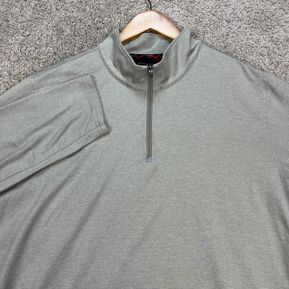 Gerry‎ Pullover Mens XL Gray Long Sleeve Quarter Zip Stretch Performance EUC